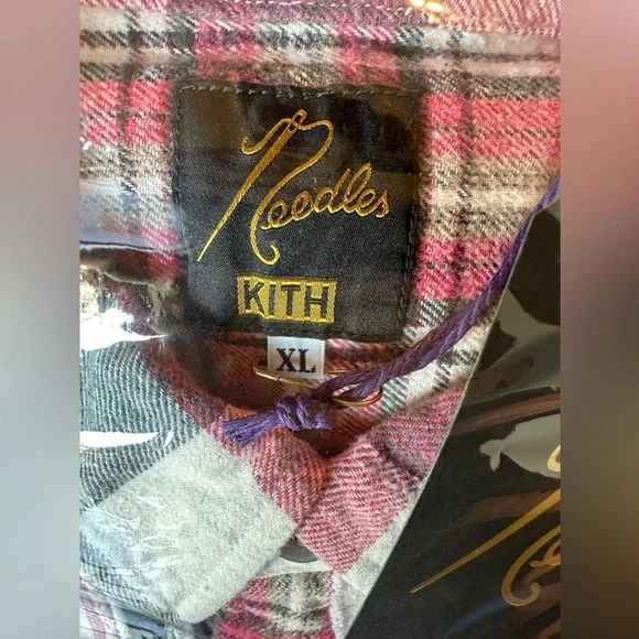KITH for Needles Ribbon Cuts Flannel Shirt - Picture 2 of 7